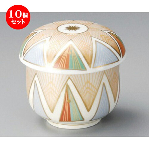 激安店舗 蒸し器 ちゃわんむし 茶碗蒸し 84mm X 錦手まりむし碗 むし碗 10個セット 寿司屋 贈答品 贈り物 誕生日 引き出物 プレゼント ギフト かわいい おしゃれ 飲食店 業務用 食器 むし碗 碗 食器