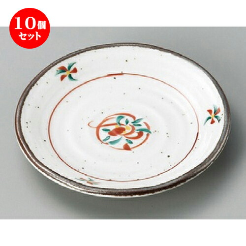 10個セット☆ 丸皿 ☆ 赤絵花4.0銘々皿 [ 140 x 19mm ] | 取り皿 取皿 中皿 和皿 和食器 食器 業務用 飲食店 カフェ うつわ 器 おしゃれ かわいい ギフト プレゼント 引き出物 内祝い 結婚祝い 誕生日 贈り物 贈答品 おすすめ 人気 食器セット