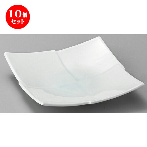 10個セット☆ 正角皿 ☆ 青地市松彫6.0角皿 [ 185 x 37mm ] | 人気 おすすめ 食器 洋食器 業務用 飲食店 カフェ うつわ 器 おしゃれ かわいい ギフト プレゼント 誕生日 贈答品 食器セット 食器セット