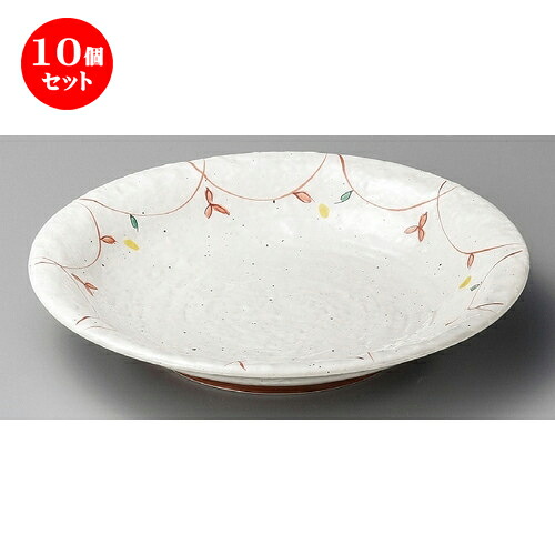 10個セット ☆ 大皿 ☆ 粉引小花10.0皿 [ 315 x 56mm ] | 大きい お皿 大皿 盛り皿 盛皿 人気 おすすめ パスタ皿 パーティー 食器 業務用 飲食店 カフェ うつわ 器 ギフト プレゼント誕生日 贈り物 贈答品 おしゃれ かわいい 食器セット｜せともの本舗