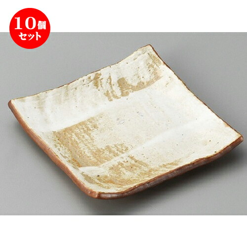 10個セット☆ 正角皿 ☆ 白油滴刷毛正角銘々皿 [ 135 x 135 x 23mm ] | 取り皿 取皿 中皿 和皿 和食器 食器 業務用 飲食店 カフェ うつわ 器 おしゃれ かわいい ギフト プレゼント 引き出物 内祝い 結婚祝い 誕生日 贈り物 贈答品 おすすめ 人気 食器セット
