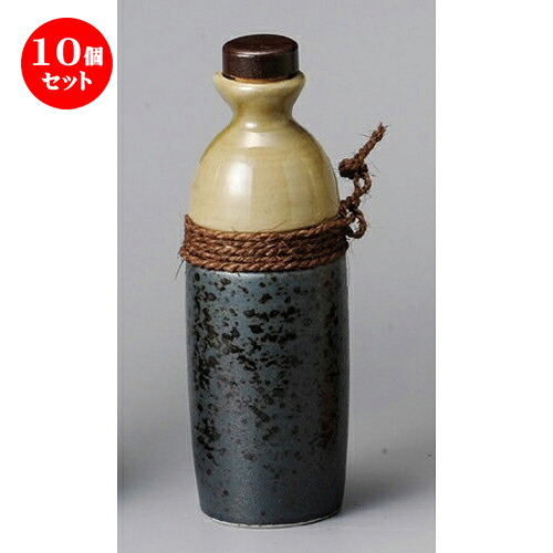 10個セット☆ 酒器 ☆ 藍染割々2号ボトル [ 65 x 210mm･450cc ] | 焼酎 保存 インテリア ボトル バー bar 晩酌 人気 おすすめ 食器 業務用 飲食店 カフェ うつわ 器 おしゃれ かわいい ギフト プレゼント 引き出物 誕生日 贈り物 贈答品 食器セット