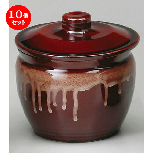 10個セット☆ 蓋付カメ ☆ 茶5号カメ [ 135 x 125mm･750cc ] | 人気 おすすめ 食器 洋食器 業務用 飲食店 カフェ うつわ 器 おしゃれ かわいい ギフト プレゼント 誕生日 贈答品 食器セット 食器セット