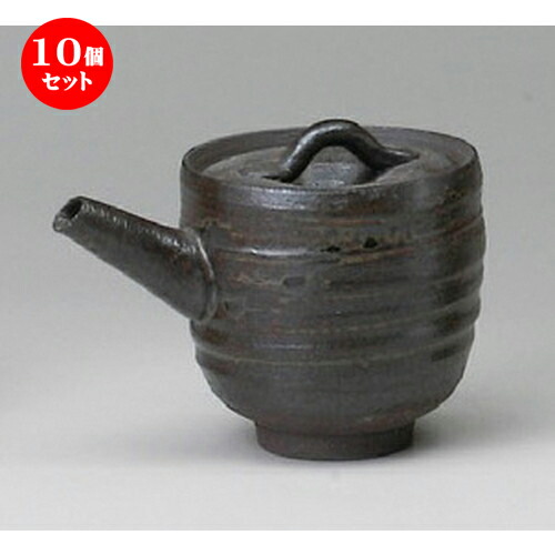 10個セット☆ 調味料入 ☆ 黒釉汁次（手造り） [ 170cc ] | 醤油 しょう油 正油 しょうゆ 刺身 寿司 卓上 調味料 おすすめ 人気 食器 業務用 飲食店 カフェ うつわ 器 おしゃれ かわいい お洒落 可愛い ギフト プレゼント 引き出物 内祝い 結婚祝い 誕生日 食器セット 26,324円