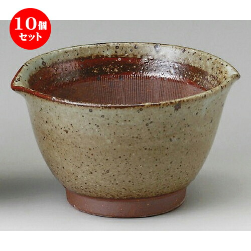 10個セット☆ スリ鉢 ☆ 唐津風麦とろ鉢3.5寸 [ 110 x 105 x H68mm ] | 人気 おすすめ 食器 洋食器 業務用 飲食店 カフェ うつわ 器 おしゃれ かわいい ギフト プレゼント 誕生日 贈答品 食器セット 食器セット｜せともの本舗