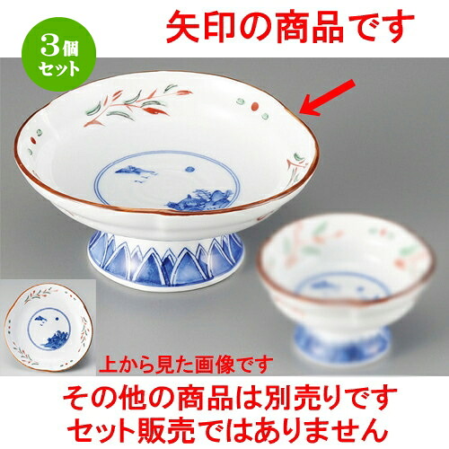 3個セット ☆ 刺身鉢 ☆ 赤絵京山水刺身 [ 150 x 70mm ] | 人気 おすすめ 食器 洋食器 業務用 飲食店 カフェ うつわ 器 おしゃれ かわいい ギフト プレゼント 誕生日 贈答品 食器セット 食器セット｜せともの本舗