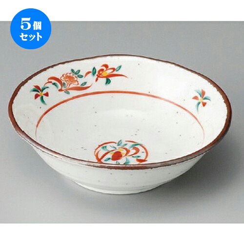 5個セット☆ 小鉢 ☆ 赤絵花4.2小鉢 [ 139 x 40mm ] | 小鉢 小 小さい 鉢 ボウル 万能 人気 おすすめ 食器 業務用 飲食店 カフェ うつわ 器 おしゃれ かわいい ギフト プレゼント内祝い 結婚祝い 誕生日 贈り物 贈答品 食器セット
