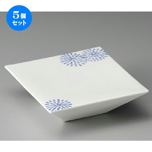 5個セット☆ 向付 ☆ 唐草角高台向付 [ 153 x 153 x 48mm ] | 和食器 鉢 小鉢 ボウル 浅鉢 料亭 ホテル 食器 業務用 飲食店 カフェ うつわ 器 おしゃれ かわいい ギフト プレゼント 内祝い 誕生日 贈り物 贈答品 おすすめ 食器セット