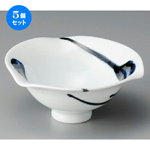鉢 芸能人愛用 ゴス流しゆらら中 向付 5個セット 162 おすすめ 贈答品 贈り物 誕生日 内祝い プレゼント ギフト かわいい おしゃれ 器 うつわ カフェ 飲食店 業務用 食器 ホテル 料亭 浅鉢 ボウル 小鉢 鉢 和食器 70mm