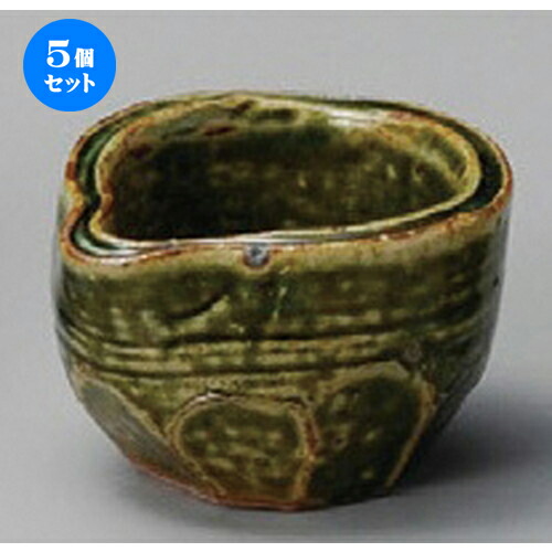 5個セット☆ 小付 ☆ 織部片口ソギ鉢 [ 80 x 50mm ] | 和食器 鉢 小鉢 ボウル 料亭 ホテル 食器 業務用 飲食店 カフェ うつわ 器 おしゃれ かわいい ギフト プレゼント 内祝い 誕生日 贈り物 贈答品 おすすめ 食器セット