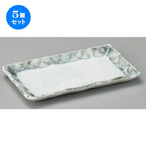 5個セット☆ 長角皿 ☆ 淡青9.0長角皿 [ 260 x 158 x 23mm ] | 人気 おすすめ 食器 洋食器 業務用 飲食店 カフェ うつわ 器 おしゃれ かわいい ギフト プレゼント 誕生日 贈答品 食器セット 食器セット