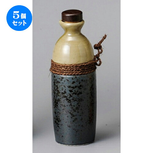 5個セット☆ 酒器 ☆ 藍染割々2号ボトル [ 65 x 210mm･450cc ] | 焼酎 保存 インテリア ボトル バー bar 晩酌 人気 おすすめ 食器 業務用 飲食店 カフェ うつわ 器 おしゃれ かわいい ギフト プレゼント 引き出物 誕生日 贈り物 贈答品 食器セット
