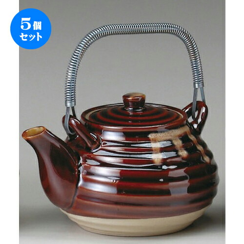 スプリングフェア 5個セット 薬土瓶 茶流し6号薬土瓶 195 X 155 X H1mm 1150cc ポット 急須 土瓶 お茶 大きい 一服 まったり 人気 おすすめ 食器 業務用 飲食店 カフェ うつわ 器 おしゃれ かわいい ギフト