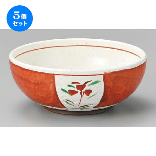 5個セット☆ 丼 ☆ 朱巻間取花7.0ボール [ 220 x 88mm ] | 丼ぶり カフェ丼 鉢 ラーメン そば うどん ボウル 食器 業務用 飲食店 カフェ うつわ 器 おしゃれ かわいい ギフト プレゼント 誕生日 贈り物 贈答品 食器セット の商品写真