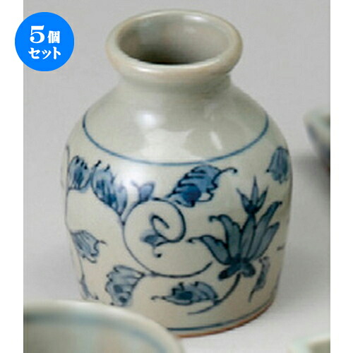 5個セット☆ ソバ小物 ☆ 古染唐草だし徳利 [ 68 x 80mm･130cc ] | そば 蕎麦 おすすめ 人気 食器 業務用 飲食店 カフェ うつわ 器 おしゃれ かわいい お洒落 可愛い ギフト プレゼント 引き出物 内祝い 結婚祝い 誕生日 贈り物 贈答品 自宅 イベント 料理 食器セット
