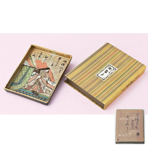 楽天市場】☆ 日本土産 ☆ 百人一首銘々皿6枚組 [ 120 x 90 x 15mm