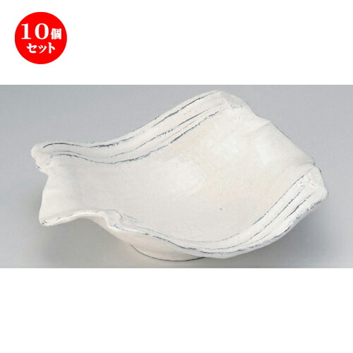 10個セット ☆ 盛鉢 ☆炭化土粉引両上り9.5寸鉢 [ 28.2 x 23.2 x 8.2cm 413g ] | 盛り鉢 盛鉢 万能 取り鉢 おすすめ 食器 業務用 飲食店 カフェ うつわ 器 おしゃれ かわいい お洒落 可愛い おしゃれ かわいい お洒落 可愛い 食器セット