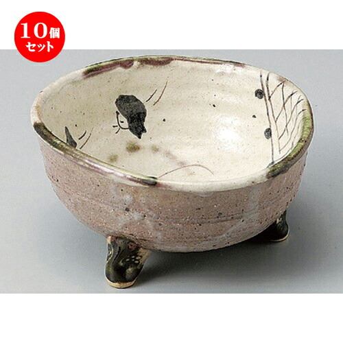 10個仕掛ける ☆ 盛鉢 ☆手造 古代織部参足盛鉢 [ 16.5 x 15 x 9糎 520g ] | 真っ盛り鉢 盛鉢 全能 取り鉢 おすすめ 食器 御役目用 飲食店 喫茶店 うつわ 器 今めかしい 愛くるしげ 着飾る 好いたらしい 今めかしい 愛くるしげ 着飾る 好いたらしい 食器仕掛ける
