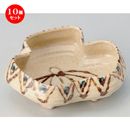 10個セット☆ 向付 ☆唐津雲型向付 [ 16 x 12.3 x 5.2cm 263g ] | 和食器 鉢 小鉢 ボウル 浅鉢 料亭 ホテル 食器 業務用 飲食店 カフェ うつわ 器 おしゃれ かわいい ギフト プレゼント 内祝い 誕生日 贈り物 贈答品 おすすめ 食器セット