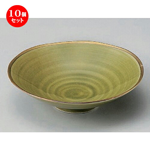 10個セット☆ 中鉢 ☆四釉金緑平小鉢 [ 15.5 x 4.5cm 210g ] | 中鉢 盛鉢 取り鉢 ボウル 中 おすすめ 人気 食器 業務用 飲食店 カフェ うつわ 器 おしゃれ かわいい お洒落 ギフト プレゼント 引き出物 内祝い 結婚祝い 誕生日 贈り物 贈答品 食器セット