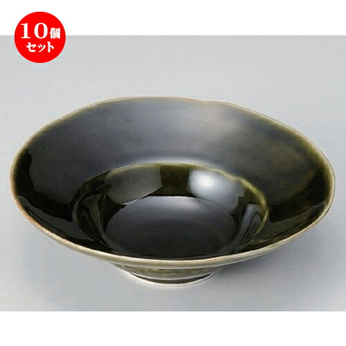 10個セット☆ 向付 ☆織部5.5ボール [ 16 x 15 x 4.7cm 217g ] | 和食器 鉢 小鉢 ボウル 浅鉢 料亭 ホテル 食器 業務用 飲食店 カフェ うつわ 器 おしゃれ かわいい ギフト プレゼント 内祝い 誕生日 贈り物 贈答品 おすすめ 食器セット｜せともの本舗
