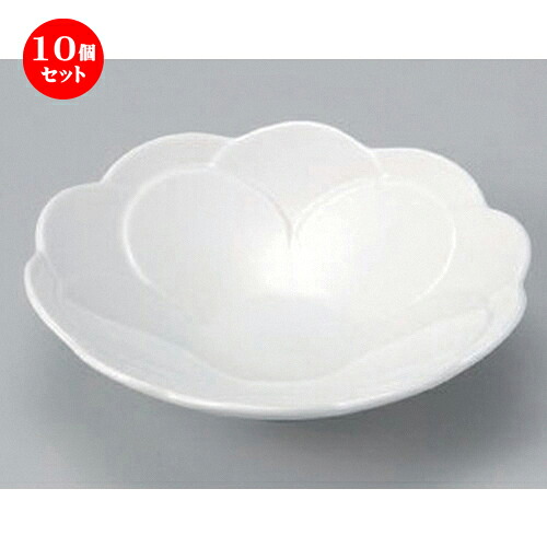 10個セット☆ 中鉢 ☆コトハナ天竺牡丹中鉢 白 [ 15.7 x 3.5cm 210g ] | 中鉢 盛鉢 取り鉢 ボウル 中 おすすめ 人気 食器 業務用 飲食店 カフェ うつわ 器 おしゃれ かわいい お洒落 ギフト プレゼント 引き出物 内祝い 結婚祝い 誕生日 贈り物 贈答品 食器セット