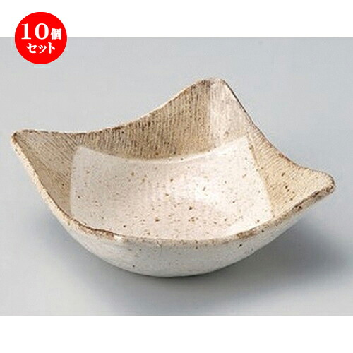 10個セット☆ 小鉢 ☆白唐津4.8角鉢 [ 12.8 x 12.8 x 5.1cm 290g ] | 小鉢 小 小さい 鉢 ボウル 万能 人気 おすすめ 食器 業務用 飲食店 カフェ うつわ 器 おしゃれ かわいい ギフト プレゼント内祝い 結婚祝い 誕生日 贈り物 贈答品 食器セット｜せともの本舗