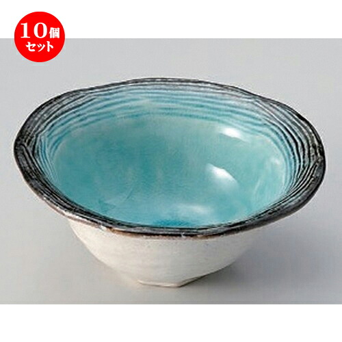 10個セット☆ 小鉢 ☆スカイストライプ4寸鉢 [ 13.5 x 12.5 x 5.5cm 219g ] | 小鉢 小 小さい 鉢 ボウル 万能 人気 おすすめ 食器 業務用 飲食店 カフェ うつわ 器 おしゃれ かわいい ギフト プレゼント内祝い 結婚祝い 誕生日 贈り物 贈答品 食器セット