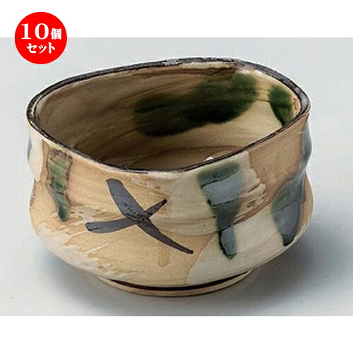 10個セット☆ 小鉢 ☆織部流し小鉢 [ 10.5 x 6cm 219g ] | 小鉢 小 小さい 鉢 ボウル 万能 人気 おすすめ 食器 業務用 飲食店 カフェ うつわ 器 おしゃれ かわいい ギフト プレゼント内祝い 結婚祝い 誕生日 贈り物 贈答品 食器セット 27,924円