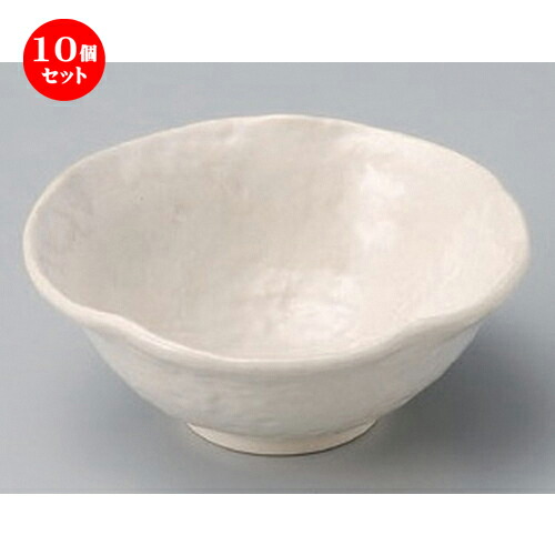 10個セット☆ 小鉢 ☆白均窯花型小鉢 [ 12 x 4.7cm 170g ] | 小鉢 小 小さい 鉢 ボウル 万能 人気 おすすめ 食器 業務用 飲食店 カフェ うつわ 器 おしゃれ かわいい ギフト プレゼント内祝い 結婚祝い 誕生日 贈り物 贈答品 食器セット