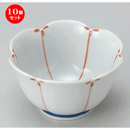 10個セット☆ 組小鉢 ☆メバエ赤小鉢 (大) [ 10.7 x 6cm 180g ] | 小鉢 小 小さい 鉢 ボウル 万能 人気 おすすめ 食器 業務用 飲食店 カフェ うつわ 器 おしゃれ かわいい ギフト プレゼント内祝い 結婚祝い 誕生日 贈り物 贈答品 食器セット｜せともの本舗