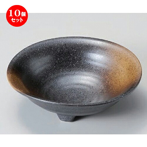 10個セット ☆ 組小鉢 ☆金茶吹三つ足中鉢 [ 14.5 x 4cm 213g ] | 小鉢 小 小さい 鉢 ボウル 万能 人気 おすすめ 食器 業務用 飲食店 カフェ うつわ 器 おしゃれ かわいい ギフト プレゼント内祝い 結婚祝い 誕生日 贈り物 贈答品 食器セット｜せともの本舗