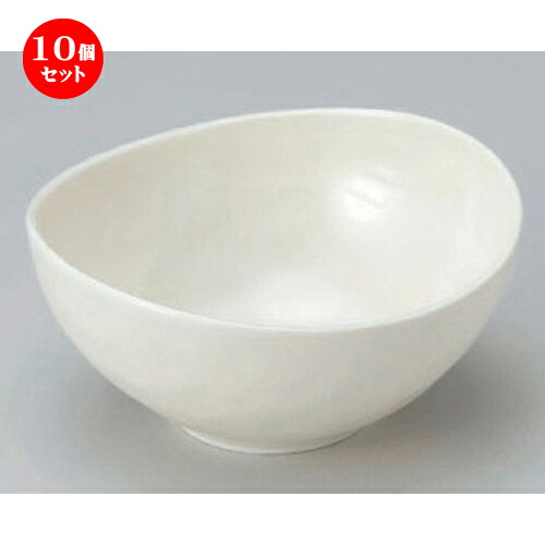 10個セット ☆ 組小鉢 ☆アイボリーマット楕円5.0鉢 [ 16.5 x 15.4 x 6.4cm 363g ] | 小鉢 小 小さい 鉢 ボウル 万能 人気 おすすめ 食器 業務用 飲食店 カフェ うつわ 器 おしゃれ かわいい ギフト プレゼント内祝い 結婚祝い 誕生日 贈り物 贈答品 食器セット