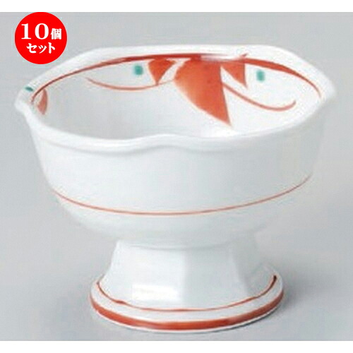 10個仕掛ける☆ 小付 ☆赤絵小花梅型台地小付 [ 9 x 6.4糎 159g ] | 和食器 鉢 小鉢 どんぶり鉢 食べ物屋 泊まり 食器 御役目用 飲食店 喫茶店 うつわ 器 今めかしい 愛くるしげ 差し上げ物 差し上げ物 内祝い 生まれ落ちる日 差し上げ物 差しあげる品 おすすめ 食器仕掛ける