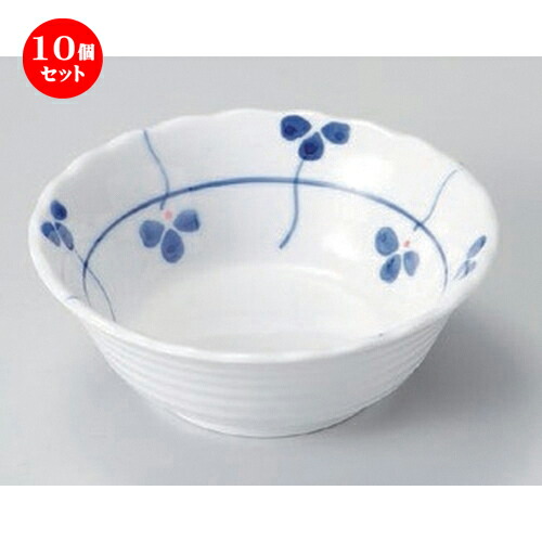 アウトレット送料無料 10個セット 組小鉢 三つ葉4 5花型小鉢 13 4 X 4 4cm 215g 小鉢 小 小さい 鉢 ボウル 万能 人気 おすすめ 食器 業務用 飲食店 カフェ うつわ 器 かわいい ギフト プレゼント内祝い 結婚祝い 誕生日 贈り物