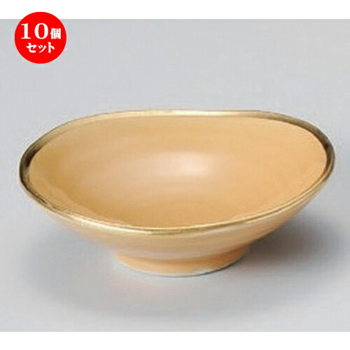 10個セット☆ 小付 ☆四釉金 小付 (黄) [ 10 x 3cm 105g ] | 和食器 鉢 小鉢 ボウル 料亭 ホテル 食器 業務用 飲食店 カフェ うつわ 器 おしゃれ かわいい ギフト プレゼント 内祝い 誕生日 贈り物 贈答品 おすすめ 食器セット