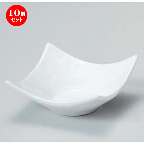 10個セット☆ 小付 ☆白角小付 [ 8.2 x 8.2 x 3.5cm 98g ] | 和食器 鉢 小鉢 ボウル 料亭 ホテル 食器 業務用 飲食店 カフェ うつわ 器 おしゃれ かわいい ギフト プレゼント 内祝い 誕生日 贈り物 贈答品 おすすめ 食器セット