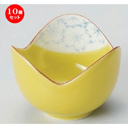 10個セット☆ 小付 ☆黄さくら小付 [ 7 x 5.5cm 80g ] | 和食器 鉢 小鉢 ボウル 料亭 ホテル 食器 業務用 飲食店 カフェ うつわ 器 おしゃれ かわいい ギフト プレゼント 内祝い 誕生日 贈り物 贈答品 おすすめ 食器セット