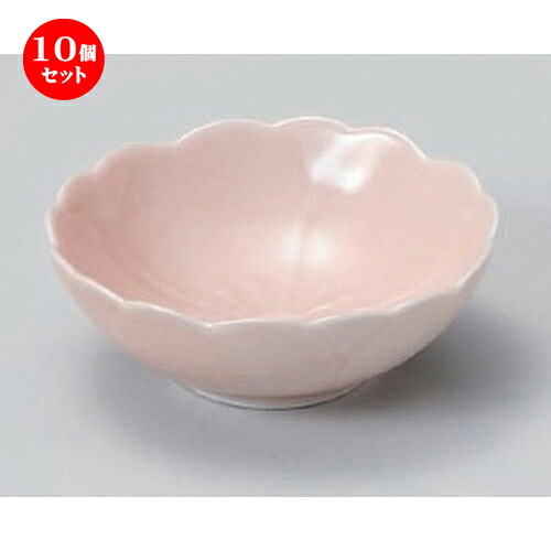 10個セット☆ 小付 ☆さくらコツケ (桃釉) [ 8.5 x 3cm (50cc) 65g ] | 和食器 鉢 小鉢 ボウル 料亭 ホテル 食器 業務用 飲食店 カフェ うつわ 器 おしゃれ かわいい ギフト プレゼント 内祝い 誕生日 贈り物 贈答品 おすすめ 食器セット｜せともの本舗