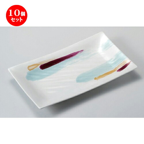 10個セット☆ 長角皿 ☆しらさぎ33cm長角プレート [ 33 x 19.5 x 3.8cm 954g ] | 人気 おすすめ 食器 洋食器 業務用 飲食店 カフェ うつわ 器 おしゃれ かわいい ギフト プレゼント 誕生日 食器セット