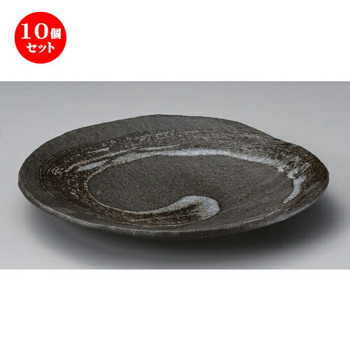 10個セット☆ 丸皿 ☆土物ウズ9.0皿 [ 28 x 3.8cm 750g ] | 大きい お皿 大皿 盛り皿 盛皿 人気 おすすめ パスタ皿 パーティー 食器 業務用 飲食店 カフェ うつわ 器 ギフト プレゼント誕生日 贈り物 贈答品 おしゃれ かわいい 食器セット