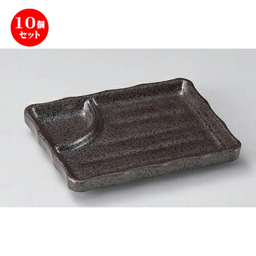 10個セット☆ のり皿 ☆鉄仙花5.5仕切リ皿 [ 13.5 x 10.5 x 2cm 250g ] | のり皿 串焼 焼鳥 くし焼 やきとり 和食 和食器 おすすめ 人気 食器 業務用 飲食店 カフェ うつわ 器 おしゃれ かわいい お洒落 可愛い ギフト プレゼント 引き出物 内祝い 食器セット｜せともの本舗 9,450円