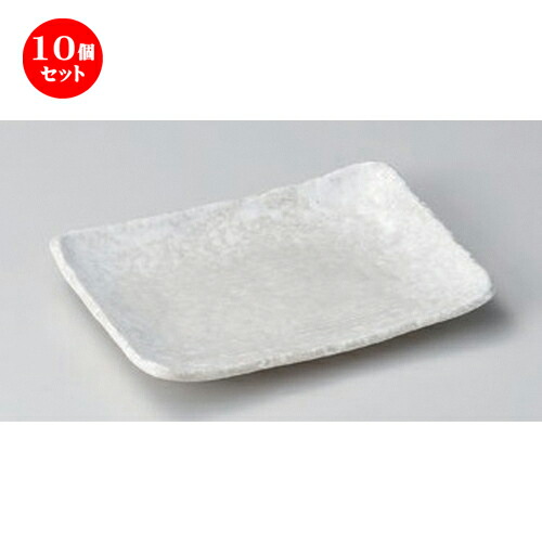 10個セット☆ のり皿 ☆白結晶5.5長角皿 [ 16 x 11.3 x 2.1cm 203g ] | のり皿 串焼 焼鳥 くし焼 やきとり 和食 和食器 おすすめ 人気 食器 業務用 飲食店 カフェ うつわ 器 おしゃれ かわいい お洒落 可愛い ギフト プレゼント 引き出物 内祝い 食器セット｜せともの本舗