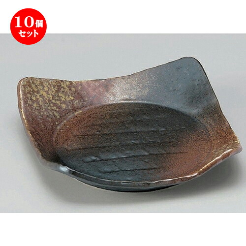 10個セット☆ 組皿 ☆南蛮吹流し角口変リ皿 [ 19.8 x 19.3 x 4.8cm 978g ] | 組皿 和皿 取り皿 取り皿 おすすめ 万能 食器 業務用 飲食店 カフェ うつわ 器 おしゃれ かわいい お洒落 可愛い ギフト プレゼント 引き出物 内祝い 結婚祝い 誕生日 贈り物 贈答品 食器セット｜せともの本舗