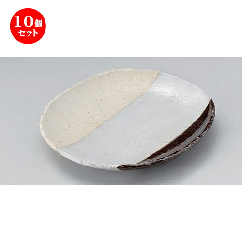 10個セット☆ 変形皿 ☆あめ塗分7.5皿 [ 23 x 20.5 x 2.1cm 580g ] | 変形皿 お皿 和皿 人気 おすすめ 食器 業務用 飲食店 カフェ うつわ 器 おしゃれ ギフト プレゼント 引き出物 内祝い 結婚祝い 誕生日 贈り物 贈答品 食器セット