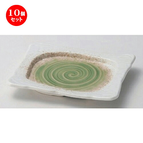 10個セット 焼物皿 /鳴門しぶき7.0長角皿 [ 18 x 14.5 x 2.5cm 418g ] | 焼き物皿 ステーキ皿 サンマ 焼き魚 食器 業務用 飲食店 カフェ うつわ 器 おしゃれ かわいい お洒落 ギフト プレゼント 引き出物 内祝い 結婚祝い 誕生日 贈り物 贈答品 おすすめ 人気 食器セット