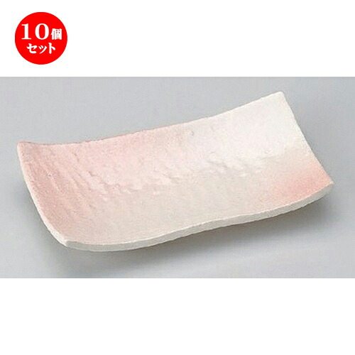 10個仕掛ける 焼物皿 /桜志野焼物皿 [ 19.5 x 10.5 x 3.5糎 350g ] | 焼き物皿 ビステキ皿 サンマ 焼き魚 食器 お役目用 飲食店 喫茶店 うつわ 器 今めかしい 可愛らしい 着飾る 差し上げ物 差し上げ物 差し上げ物 内祝い 一緒になる祝賀会 生まれ落ちる日 差し上げ物 譲りわたす品 おすすめ 一般受け 食器仕掛ける