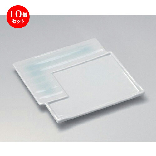 10個セット☆ 角皿 ☆仕切スジ入リ正角盛皿 [ 20.5 x 20.5 x 1.6cm 625g ] | 人気 おすすめ 食器 洋食器 業務用 飲食店 カフェ うつわ 器 おしゃれ かわいい ギフト プレゼント 誕生日 食器セット｜せともの本舗 22,219円