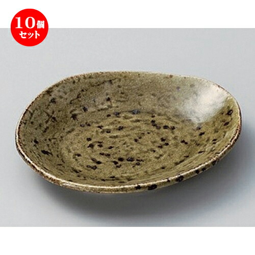 10個セット☆ フルーツ皿 ☆田園オリベ銘々皿 [ 15.5 x 12.8 x 2.5cm 180g ] | 取り皿 取皿 中皿 和皿 和食器 食器 業務用 飲食店 カフェ うつわ 器 おしゃれ かわいい ギフト プレゼント 引き出物 内祝い 結婚祝い 誕生日 贈り物 贈答品 おすすめ 人気 食器セット
