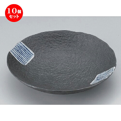 10個セット☆ 組皿 ☆藍タスキ丸皿 (中) [ 18 x 3.5cm 310g ] | 組皿 和皿 取り皿 取り皿 おすすめ 万能 食器 業務用 飲食店 カフェ うつわ 器 おしゃれ かわいい お洒落 可愛い ギフト プレゼント 引き出物 内祝い 結婚祝い 誕生日 贈り物 贈答品 食器セット｜せともの本舗